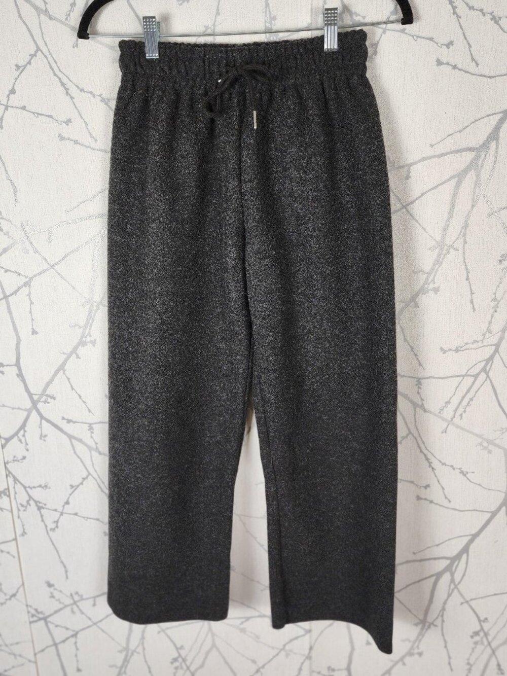 Oak + Fort 10% Wool Flannel Elastic Waist High Rise Culottes